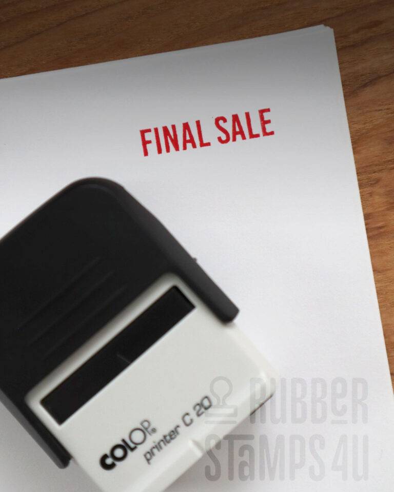 final sale stamp