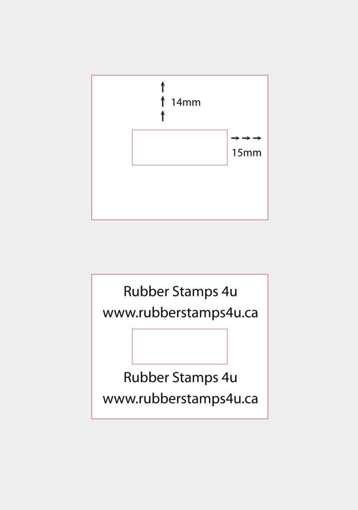 Custom Self Inking Dater Stamp Measurements for Printer 54