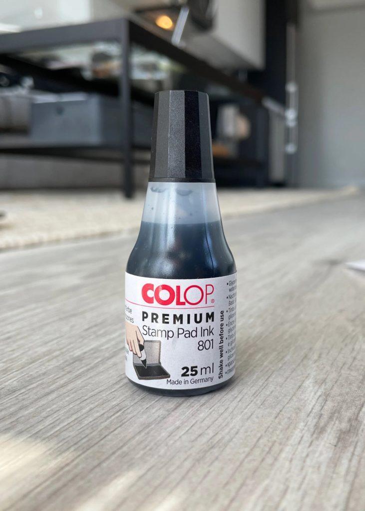 colop refill ink bottle in black