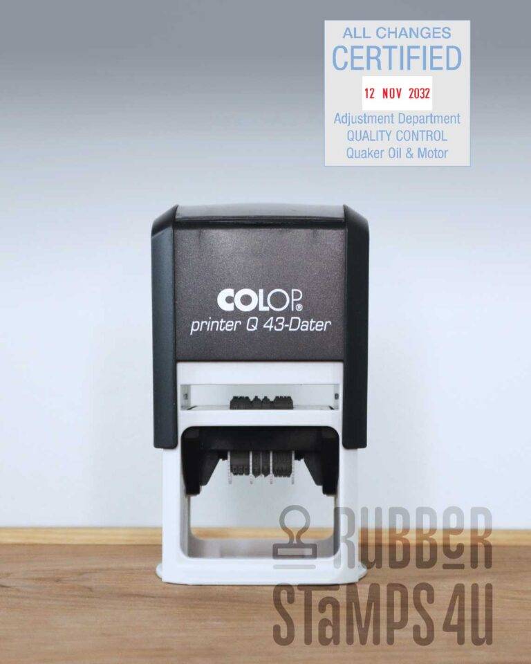 Colop Printer Q 43 Dater Self Inking Stamp